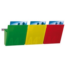 KIT VISION KANBAN L75CM CON 3 TASCHE A4 COLORATE - 1002127