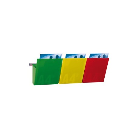 KIT VISION KANBAN L75CM CON 3 TASCHE A4 COLORATE - 1002127