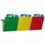 KIT VISION KANBAN L75CM CON 3 TASCHE A4 COLORATE - 1002127