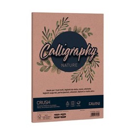 CARTA CALLIGRAPHY NATURE CRUSH A4 50FG 120GR MANDORLA FAVINI - A69C534
