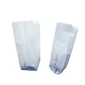 100 SACCHETTI BIANCHI 15X30CM +11CM IN CARTA KRAFT - 100501156