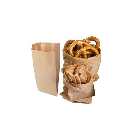 100 SACCHETTI AVANA 12X22CM +4CM IN CARTA KRAFT REX SADOCH - MLN04