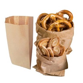 100 SACCHETTI AVANA 22X40CM +7CM IN CARTA KRAFT REX SADOCH - MLN07