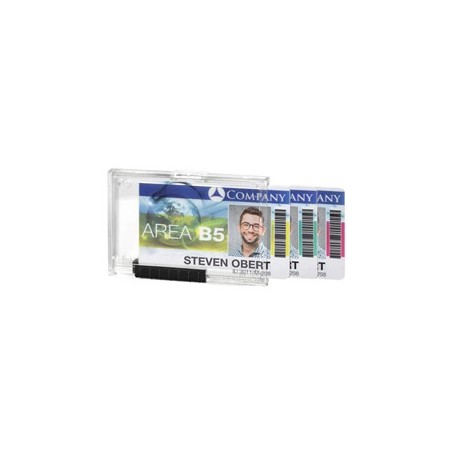 10 PORTABADGE PUSHBOX TRIO PER 3 TESSERE 54X87MM DURABLE - 8920-19