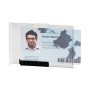 10 PORTABADGE PUSHBOX MONO PER 1 TESSERA 54X87MM DURABLE - 8922-19