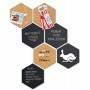 SET LAVAGNE DA PARETE WALL HEXAGON SECURIT - FB-CB-HEX