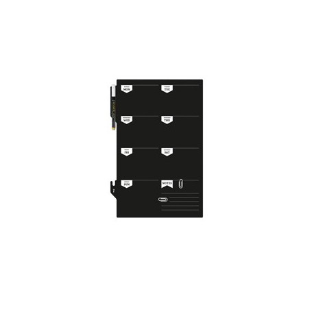 LAVAGNA DA PARETE WEEKPLANNER 30X45CM SECURIT - FB-PLAN