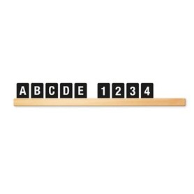 KIT MENSOLA PORTAMESSAGGI TEAK + 169 TESSERE LETTER BOARD SECURIT - LES-TE-100