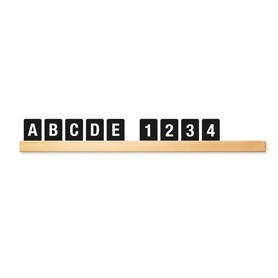 KIT MENSOLA PORTAMESSAGGI NERO + 169 TESSERE LETTER BOARD SECURIT - LES-BL-100