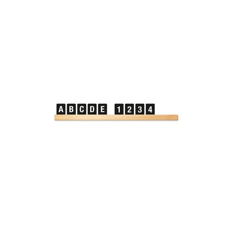 KIT MENSOLA PORTAMESSAGGI NERO + 169 TESSERE LETTER BOARD SECURIT - LES-BL-100