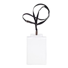 10 PORTANOME PASS 6S-P 10X15CM (A6) NEUTRO CON CORDONCINO NERO - 31841600