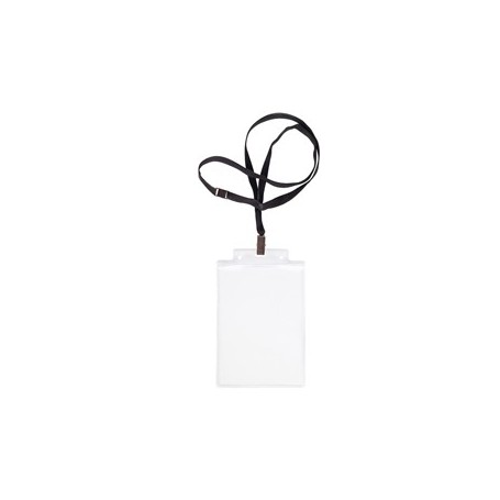 10 PORTANOME PASS 6S-P 10X15CM (A6) NEUTRO CON CORDONCINO NERO - 31841600
