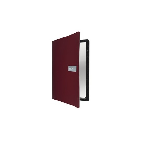 PORTA MENU' A4-24X33CM BORDEAUX ROYAL CON 1 INSERTO DOPPIO - MC-LR-A4-RORD