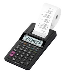 CALCOLATRICE SCRIVENTE 12 CIFRE HR-8RCE NERO CASIO - HR-8RCE-BK-W-EC