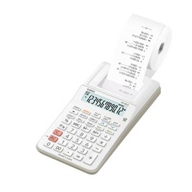 CALCOLATRICE SCRIVENTE 12 CIFRE HR-8RCE BIANCO CASIO - HR-8RCE-WE-W-EC