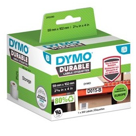 ETICHETTE DURABLE INDUSTRIAL DIM. 59X102MM 300X1 RT MULTIUSO - 2112290