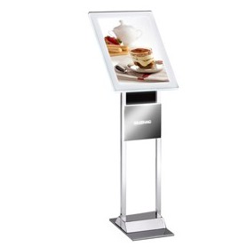 LEGGIO A LED DA TERRA H110CM CON CORNICE A3 MENU BOARD LEDMAG - LDM-203