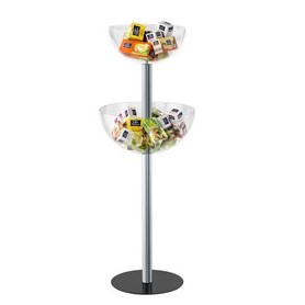 EXPO CONTENITORE CON 2 SEMISFERA Ã40CM / Ã50CM - H116CM - SPH402/F4050
