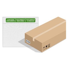 1000 BUSTE ADESIVE SPEEDY DOC C5 230X165MM CON STAMPA "CONTIENE DOCUMENTI" - 400089730