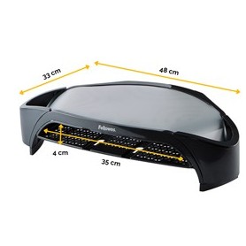 SUPPORTO MONITOR C/VASCHETTA E SCOMPARTI 8020801 FELLOWES - 8020801.