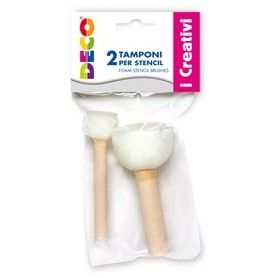 BLISTER 2 TAMPONI IN SPUGNA PER STENCIL ART.06830 DECO - 6830