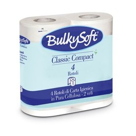 PACCO 4 ROTOLI CARTA IGIENICA 500 STRAPPI CLASSIC BULKYSOFT - 66440