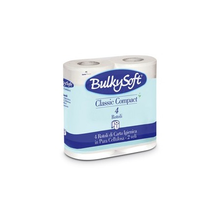 PACCO 4 ROTOLI CARTA IGIENICA 500 STRAPPI CLASSIC BULKYSOFT - 66440