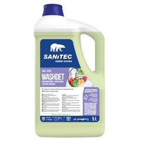 DETERSIVO LIQUIDO LAVATRICE WASHDET MUSCHIO BIANCO 5LT SANITEC - 2025