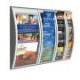 ESPOSITORE DA PARETE 4 TASCHE A4-ORIZZONTALI GRIGIOQUICK FIT SYSTEM - K540605