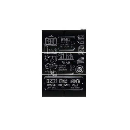 SET 6 LAVAGNE 40X40CM DA PARETE FB-XXL SECURIT - FB-XXL