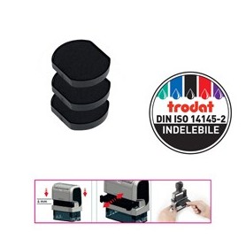 BLISTER DA 3 TAMPONI 6/4630 NERO TRODAT - 121198