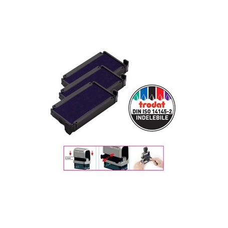 BLISTER DA 3 TAMPONI 6/4910 BLU TRODAT - 1427