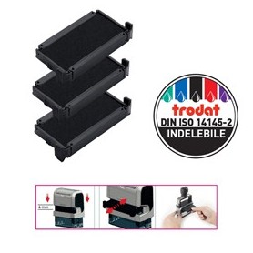 BLISTER DA 3 TAMPONI 6/4911 NERO TRODAT - 1429
