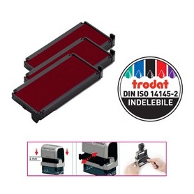 BLISTER DA 3 TAMPONI 6/4913 ROSSO TRODAT - 1499