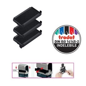 BLISTER DA 3 TAMPONI 6/4912 NERO TRODAT - 1493