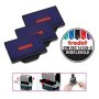 BLISTER DA 3 TAMPONI 6/56-2 ROSSO-BLU TRODAT - 1532