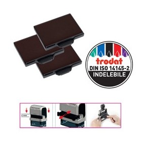 BLISTER DA 3 TAMPONI 6/58 NERO TRODAT - 1533