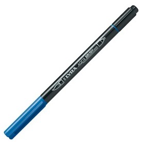 PENNARELLO A 2 PUNTE AQUA BRUSH DUO BLU DI PRUSSIA LYRA - L6520051