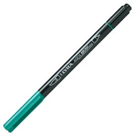 PENNARELLO A 2 PUNTE AQUA BRUSH DUO VERDE NOTTE LYRA - L6520055
