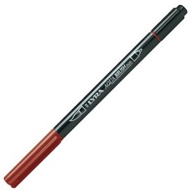 PENNARELLO A 2 PUNTE AQUA BRUSH DUO ROSSO VENEZIA LYRA - L6520090