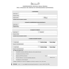 MODULO PER CONFERIMENTO/REVOCA DELEGHE FATT.ELET. 29