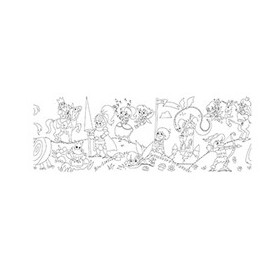 ROTOLO CREATIVO ADESIVO TEMA FIABE 30X400CM 80GR INFO - Q872408