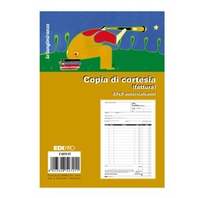 BLOCCO COPIA DI CORTESIA (FATT.ELETT.) 33X3 AUTOCOP. 22X14