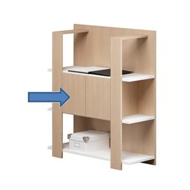 COPPIA ANTINE + PARETINE PER LIBRERIA CONCEPT ROVERE - 1502A-C