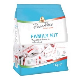 1KG DI ZUCCHERO SEMOLATO IN BUSTINE MONOPORZIONE DA 6GR CAD - 166 BUSTINE FPP - 01-1721