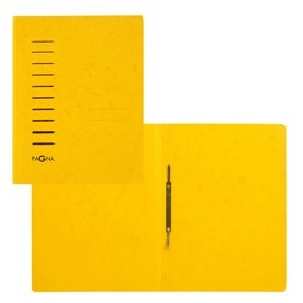 CARTELLINA GIALLA IN CARTONE CON PRESSINO FERMAFOGLI A4 PAGNA - P28001-05