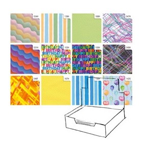 SCATOLA 100FG CARTA REGALO RASO COLORS 70X100CM REX SADOCH - R4412GEN