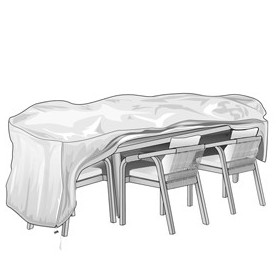 TELO DI COPERTURA PER TAVOLO E SEDIE SPECIAL 110X240XH80CM VERDEMAX - 7927