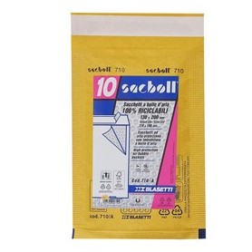 10 BUSTE IMBOTTITE SACBOLL IN CARTA AVANA A 13X20CM BLASETTI - 710