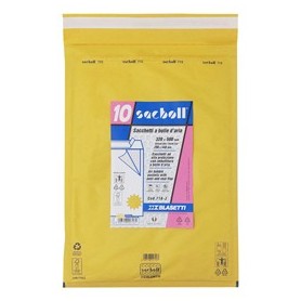10 BUSTE IMBOTTITE SACBOLL IN CARTA AVANA J 32X50CM BLASETTI - 716